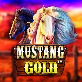 Mustang Gold slot logo by Pragmatic Play at Dreamz Casino