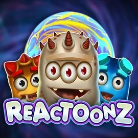 Reactoonz online game logo by Play'n GO on dreamz-fi.com